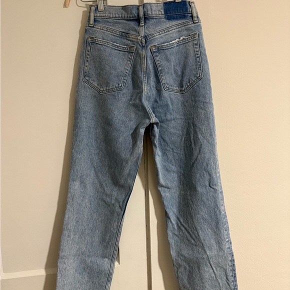 Abercrombie & Fitch Light Blue Straight Leg Jeans - Picture 3 of 5